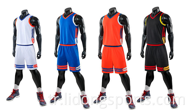 Baskı için boş Polyester Yüceltilmiş Dijital basketbol formaları